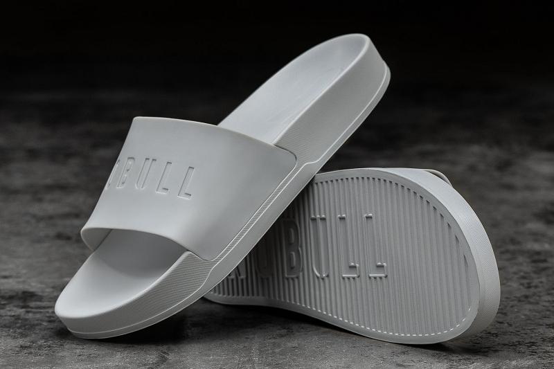 Grey Nobull Arctic Men's Slides | CA P1184J